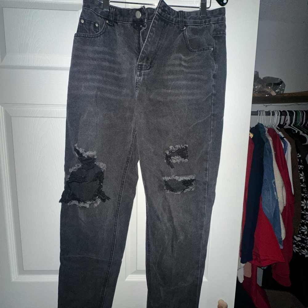 SHEIN Charcoal Denim Pants